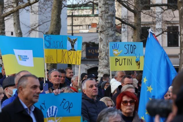 tüntetés Ukrajna mellett